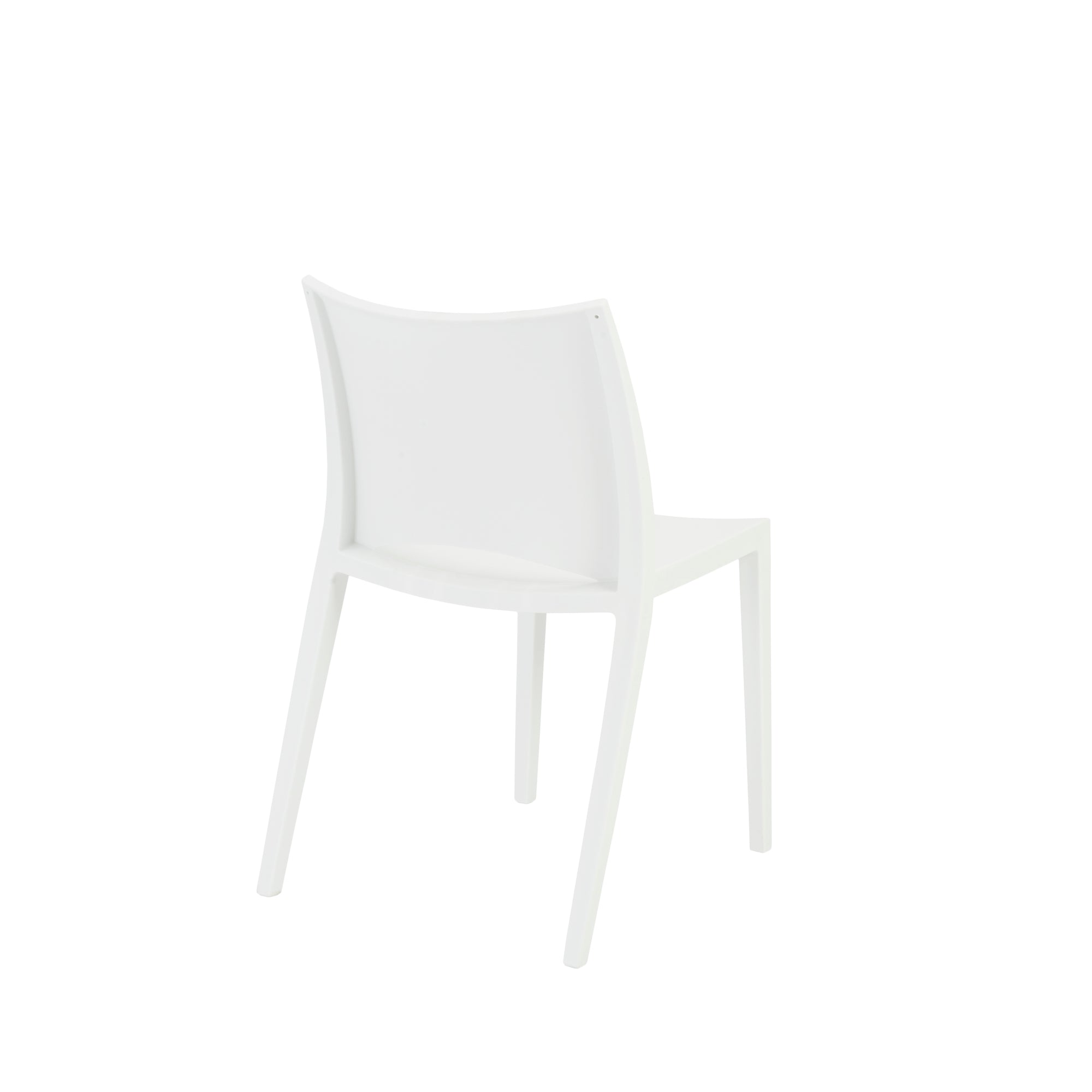 White Stackable Indoor/Outdoor Guest or Conference Chairs (set of 2)