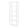 24" White Bookcase with 6 Shelves