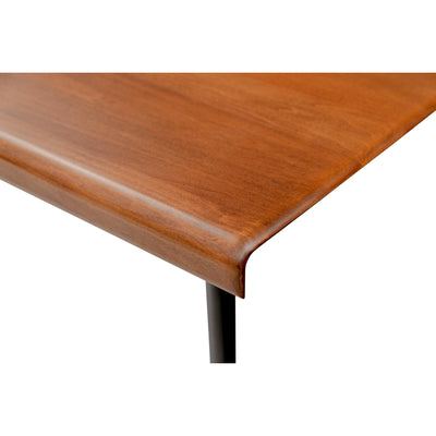71" Office Desk with Solid Poplar Top and Black Legs