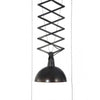 Black Scissor-Style Functional Hanging Office Light