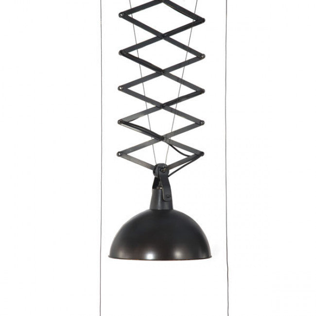 Black Scissor-Style Functional Hanging Office Light