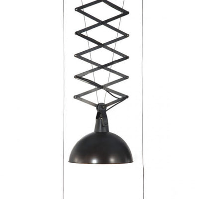 Black Scissor-Style Functional Hanging Office Light