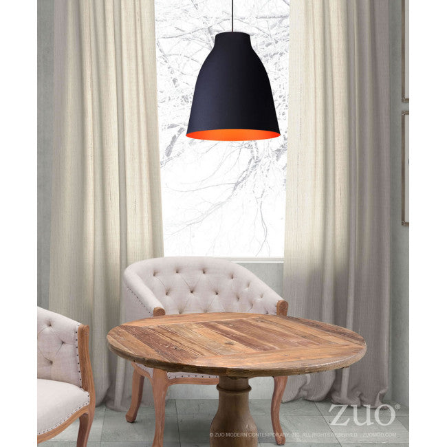 Black & Orange Hanging Ceiling Lamp