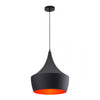 Sleek Black & Copper Hanging Ceiling Lamp