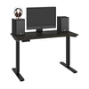 48" Office Desk in Deep Gray with Electric Height Adjustment from 28 - 45"