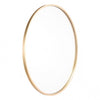 Round Minimalist Mirror with Gold Frame
