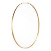 Round Minimalist Mirror with Gold Frame