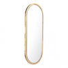 Simple Oval Mirror w/ Gold Frame