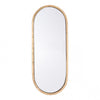 Simple Oval Mirror w/ Gold Frame