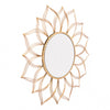 Gold Wire Mirror w/ Floral Design