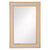 Classic Rectangular Wide Cream & Gold-Framed Mirror
