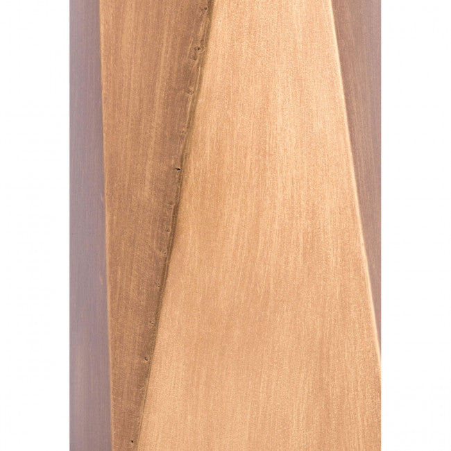 Large Geometric Gold Vase