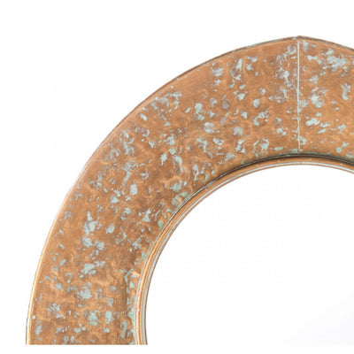 Roundabout Mirror in Distressed Gold