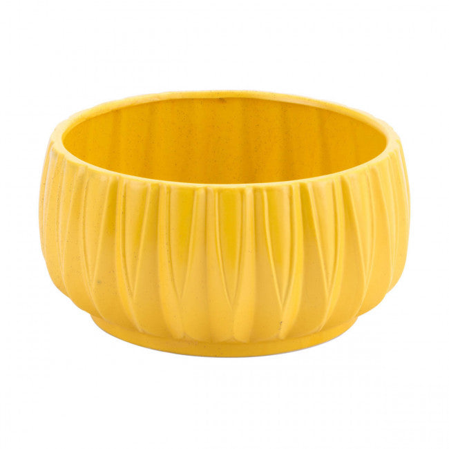 Bright Yellow Retro Modern Decorative Bowl