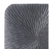 Dark Gray Sandstone Wall Art w/ Wave Design