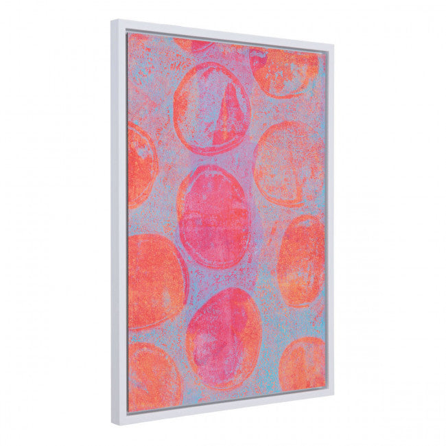 Pink & Orange Blossom Office Wall Art