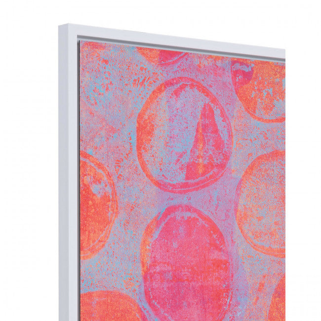 Pink & Orange Blossom Office Wall Art