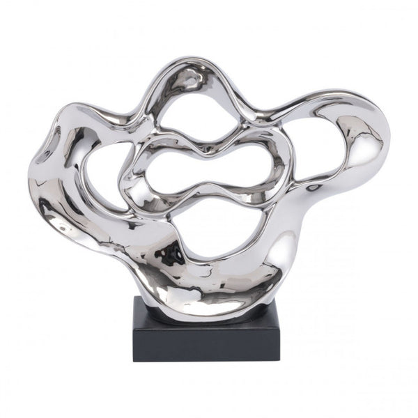 Silver Abstract Desktop Sculpture by Zuo - OfficeDesk.com