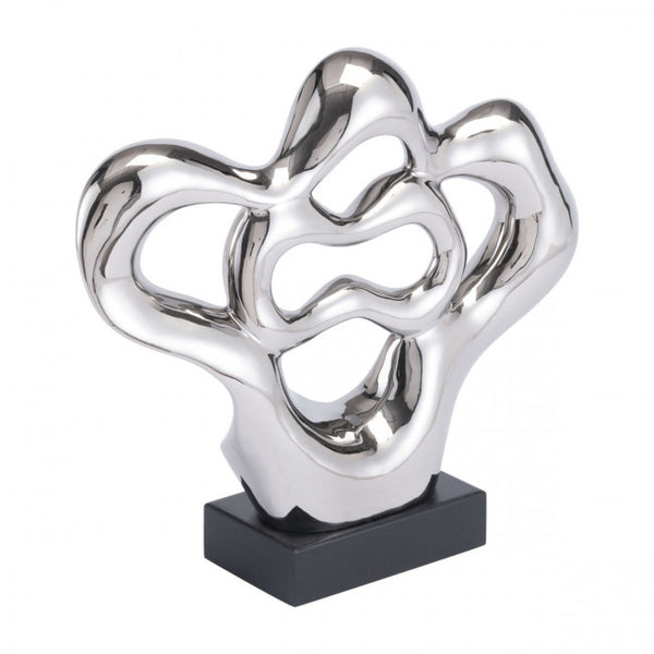 Silver Abstract Desktop Sculpture by Zuo - OfficeDesk.com