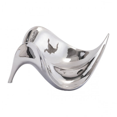 Fluid Silver Leaf Decorative Object