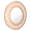 Bold Round Mirror Sunburst Mirror w/ Steel Frame