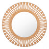 Bold Round Mirror Sunburst Mirror w/ Steel Frame