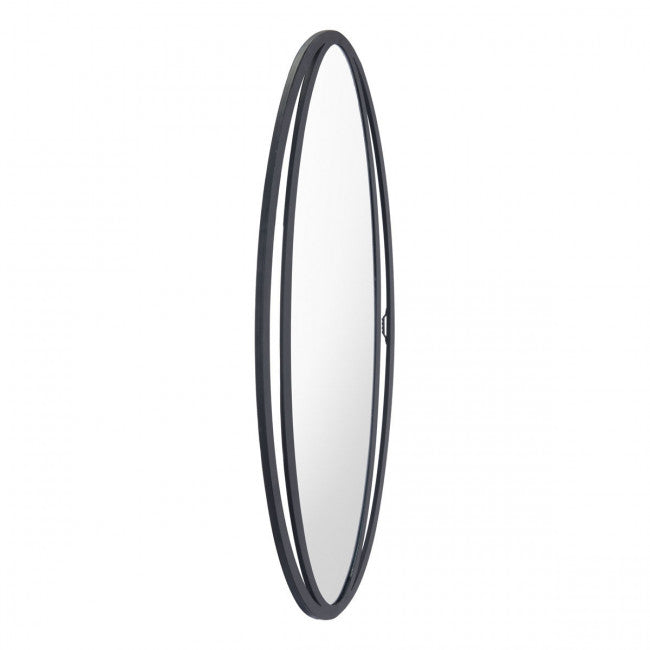 Oval Mirror w/ Wrought Iron Look