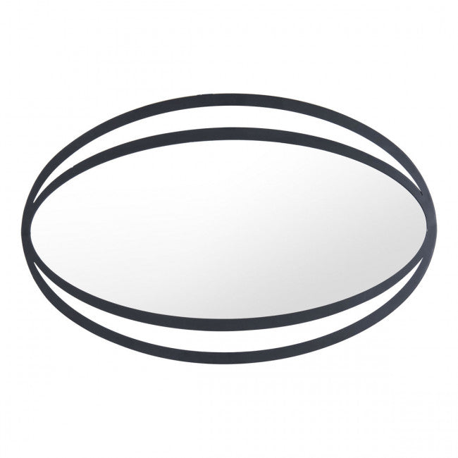 Oval Mirror w/ Wrought Iron Look