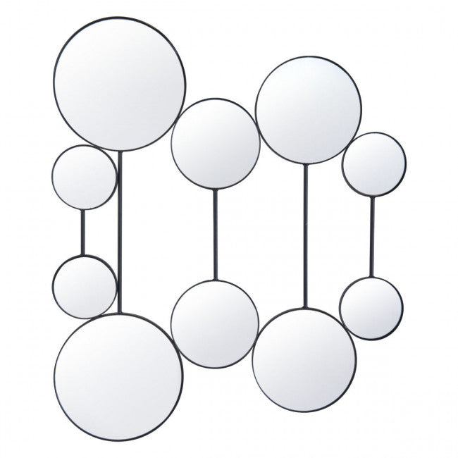 Clear Multi-Mirrored Unit w/ Black Frame