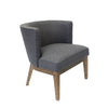 Slate Gray Linen Extra Large Padded Guest Seat