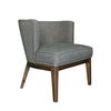 Medium Gray Linen Extra Large Padded Guest Seat