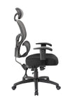 Classic Ergonomic Black Mesh Office Chair w/ Headrest from Boss