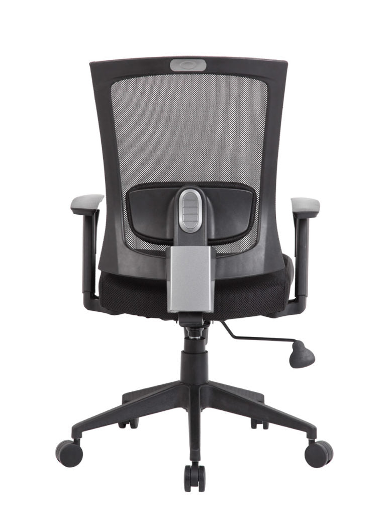 Black Office Chair with Mesh Back & Lumbar Support