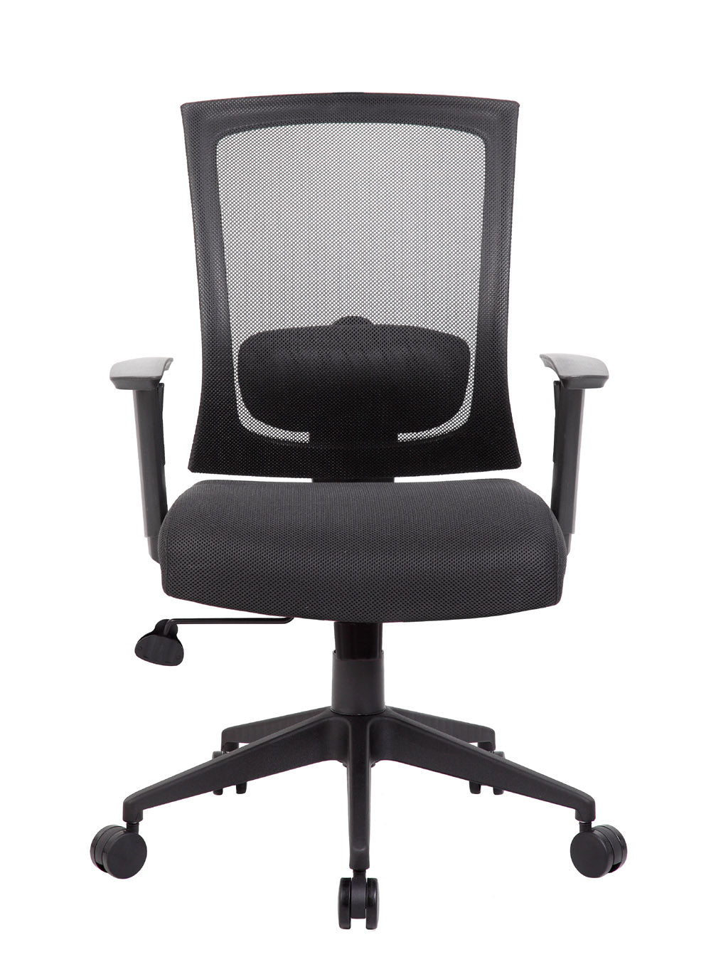 Black Office Chair with Mesh Back & Lumbar Support