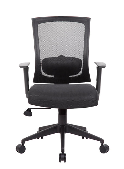 Black Office Chair with Mesh Back & Lumbar Support