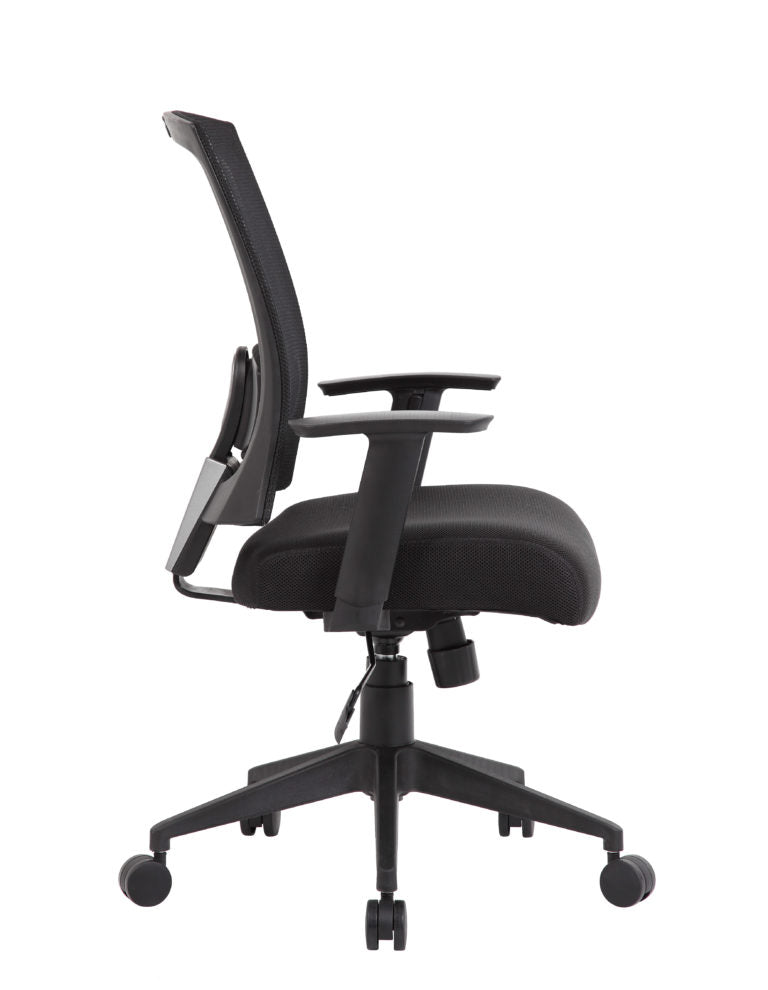 Black Office Chair with Mesh Back & Lumbar Support