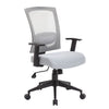 Gray Office Chair with Mesh Back & Lumbar Support