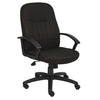Mid-Back Black Fabric Office Chair