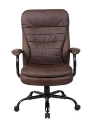 Sturdy Padded Brown Office Chair for Big & Tall