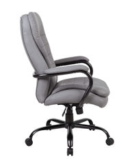 Sturdy Padded Gray Office Chair for Big & Tall