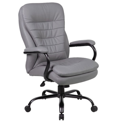 Sturdy Padded Gray Office Chair for Big & Tall