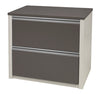 71" Desk - Hutch Combo in Slate & Sandstone