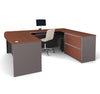 Premium U-shaped Desk in Slate-Sandstone or Bordeaux-Slate