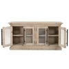 Classic Gray Pine Storage Credenza