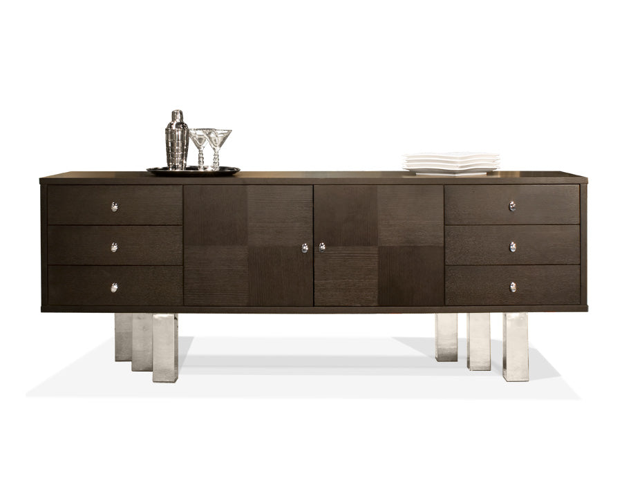 Uber Modern Wenge 79" Credenza