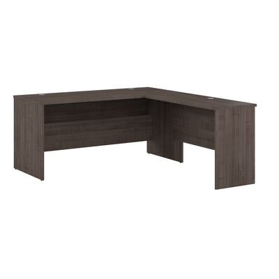 65" L-Shaped Desk in Gray Maple Woodgrain