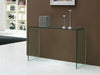 Striking Glass 40" Clear Console Desk