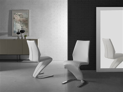 S-Design White Eco-Leather Guest or Conference Chair (Set of 2)