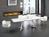 63-95" Steel and Ceramic Extending Conference Table