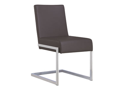 Modern Gray Eco-Leather Guest or Conference Chair (Set of 2)